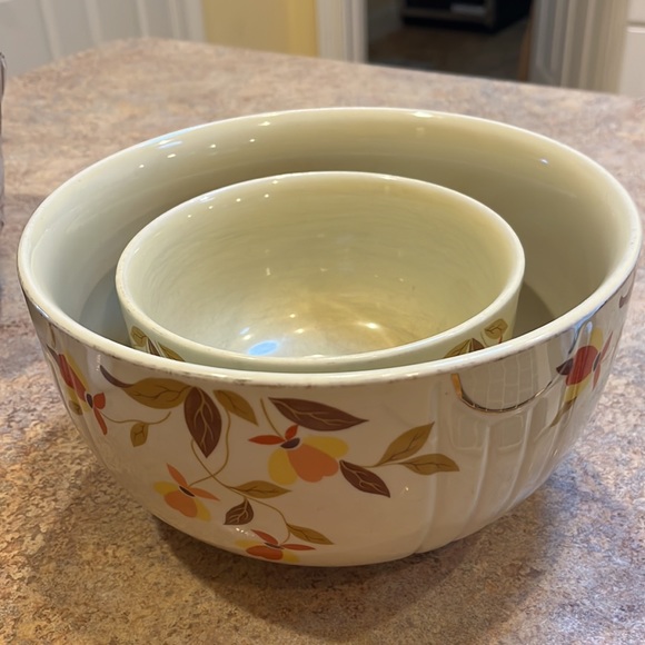 Vintage 1950s Halls Superior Mary Dunbar Jewel Homemakers Inst 2 nesting bowls - Picture 6 of 6